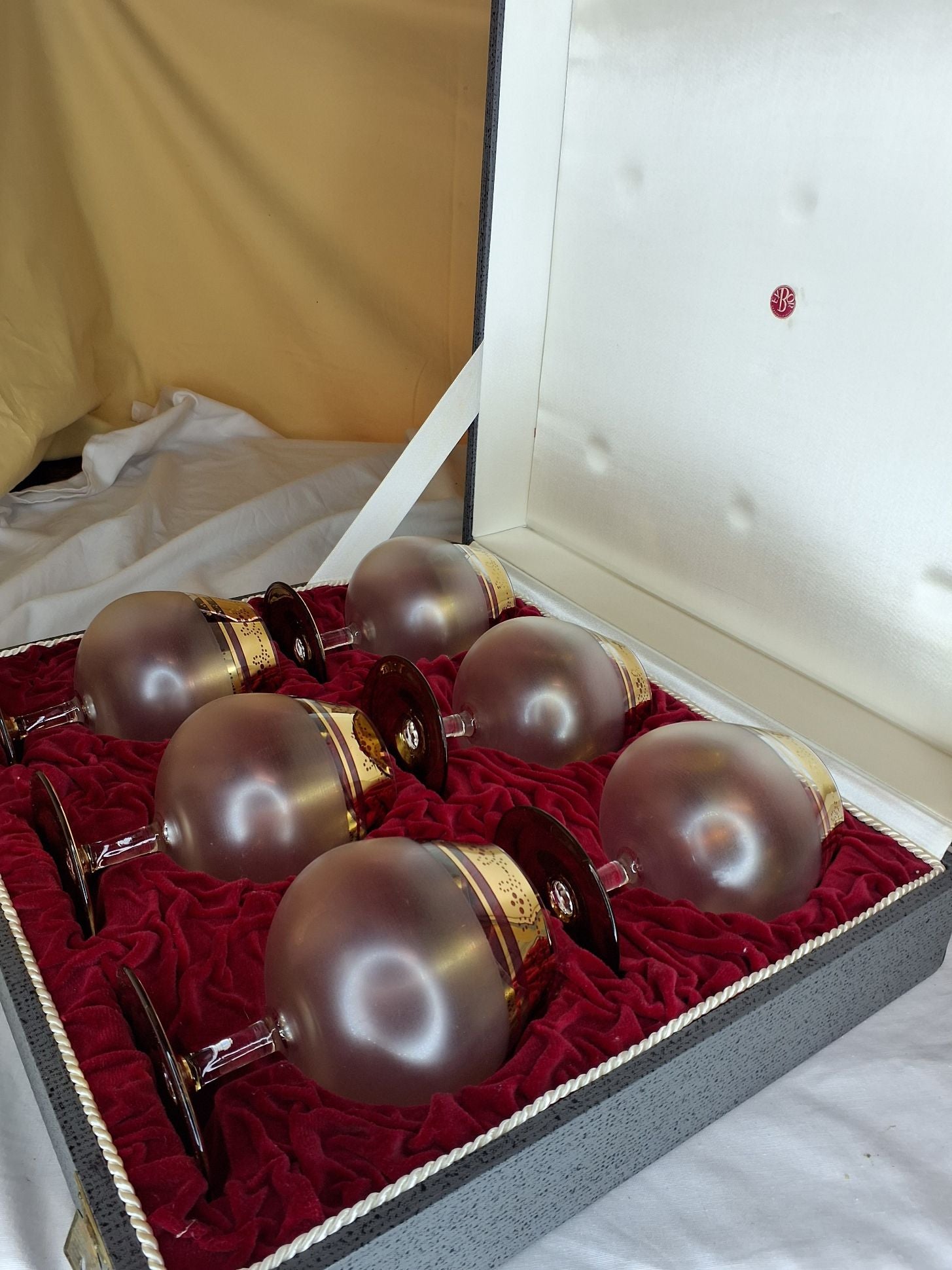 6 smukke cognac glas
