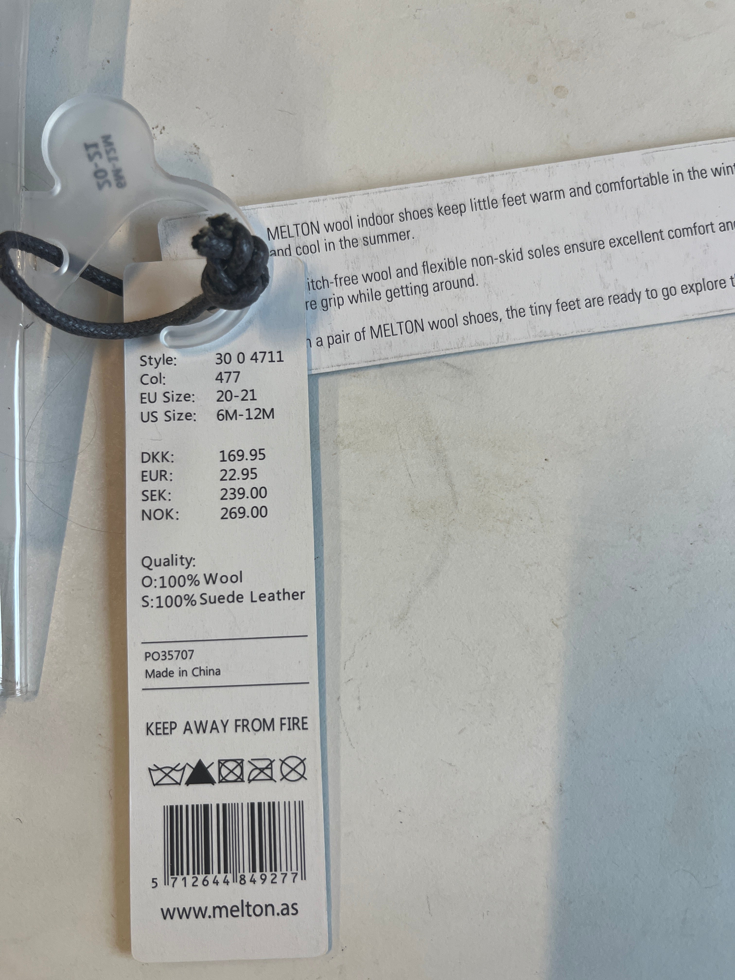 Melton Uld hjemmesko