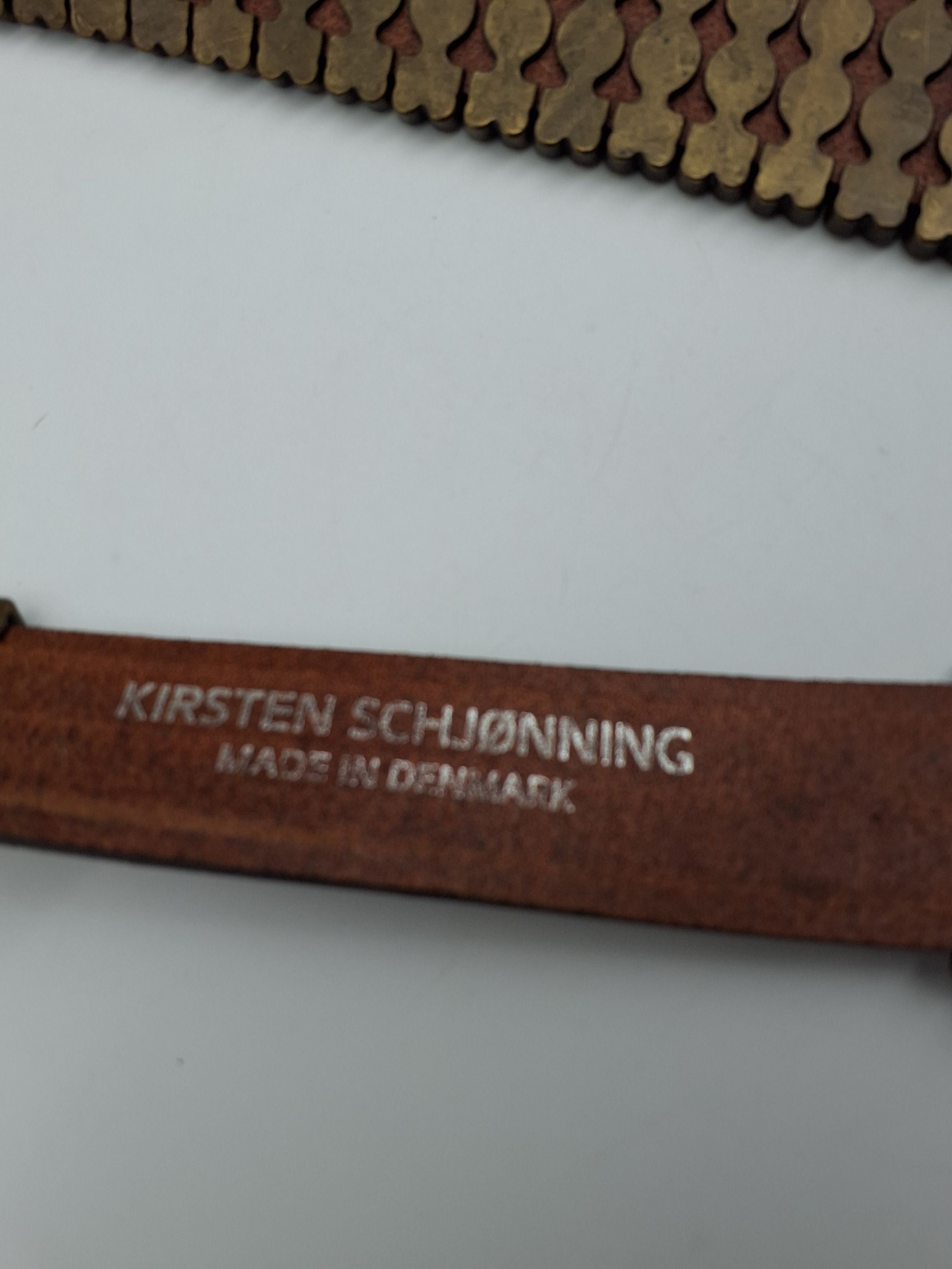 Kirsten Schjønning Vintage Læder Bælte