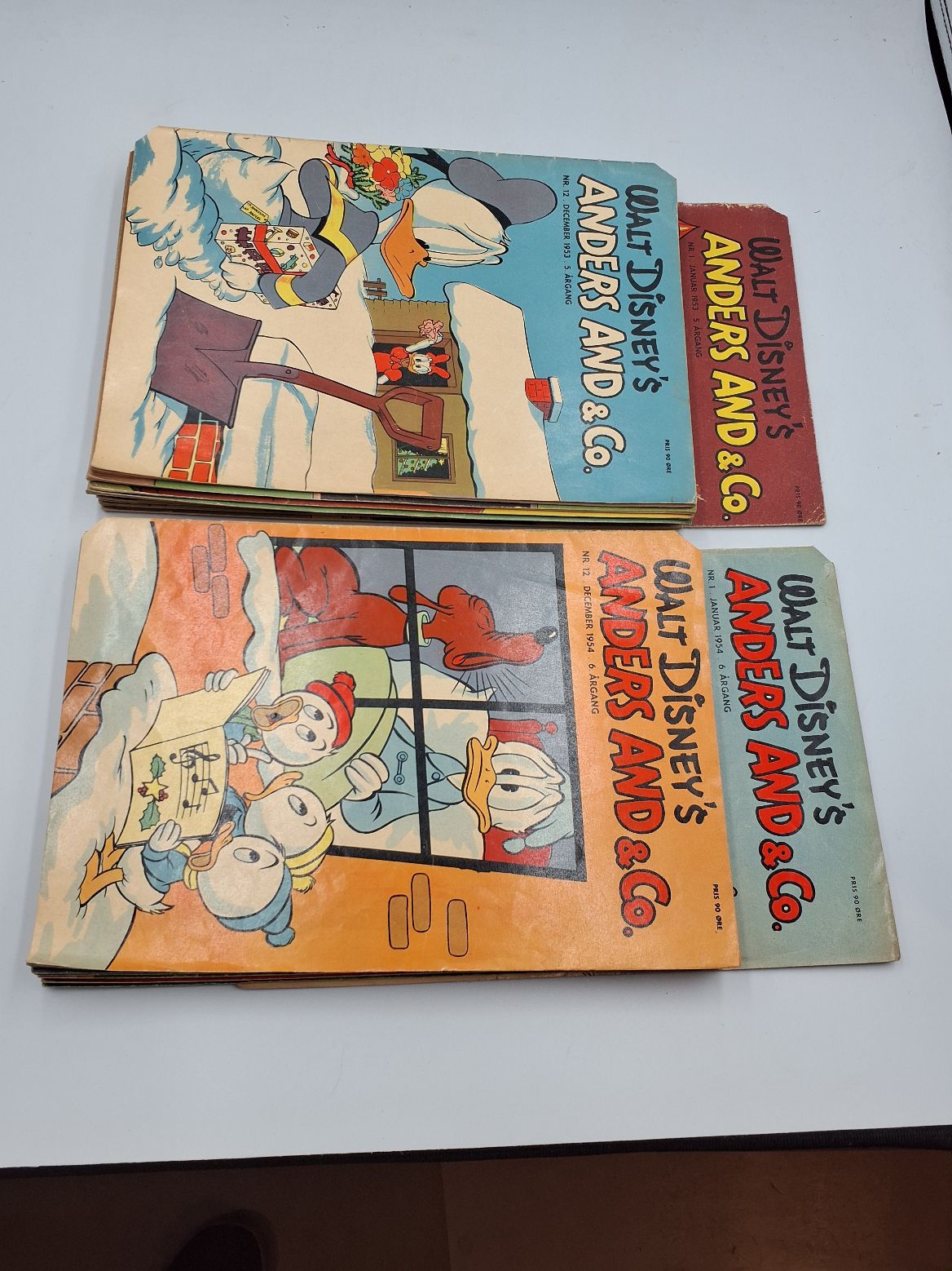 Anders And serie 1953-54 komplet