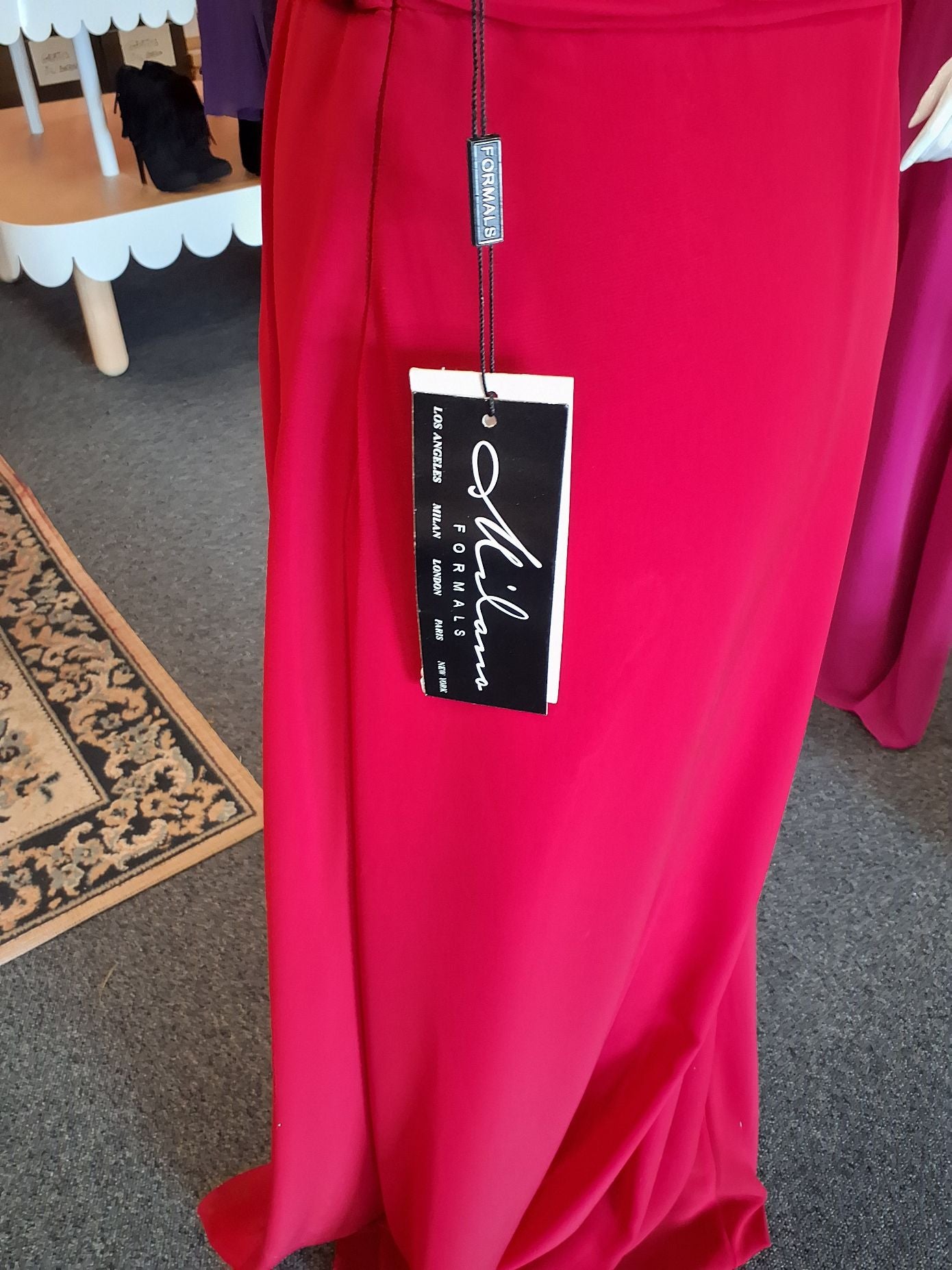 Milano Formals Elegant Rød Aftenrobe