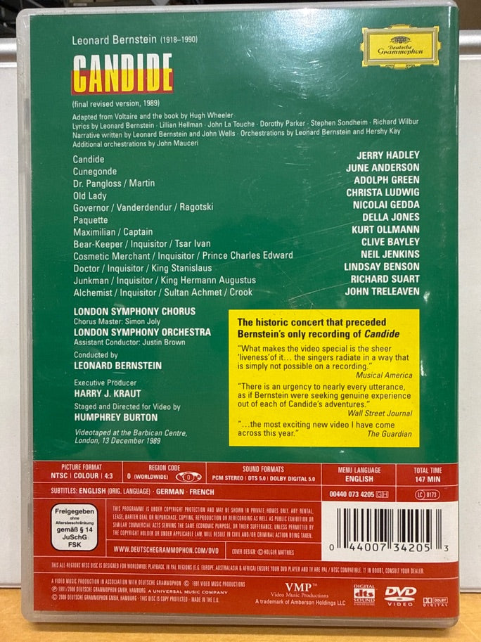 DVD "Candide" af Leonard Bernstein