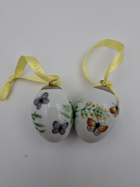 Påske æg, sommerfugle, Royal Copenhagen