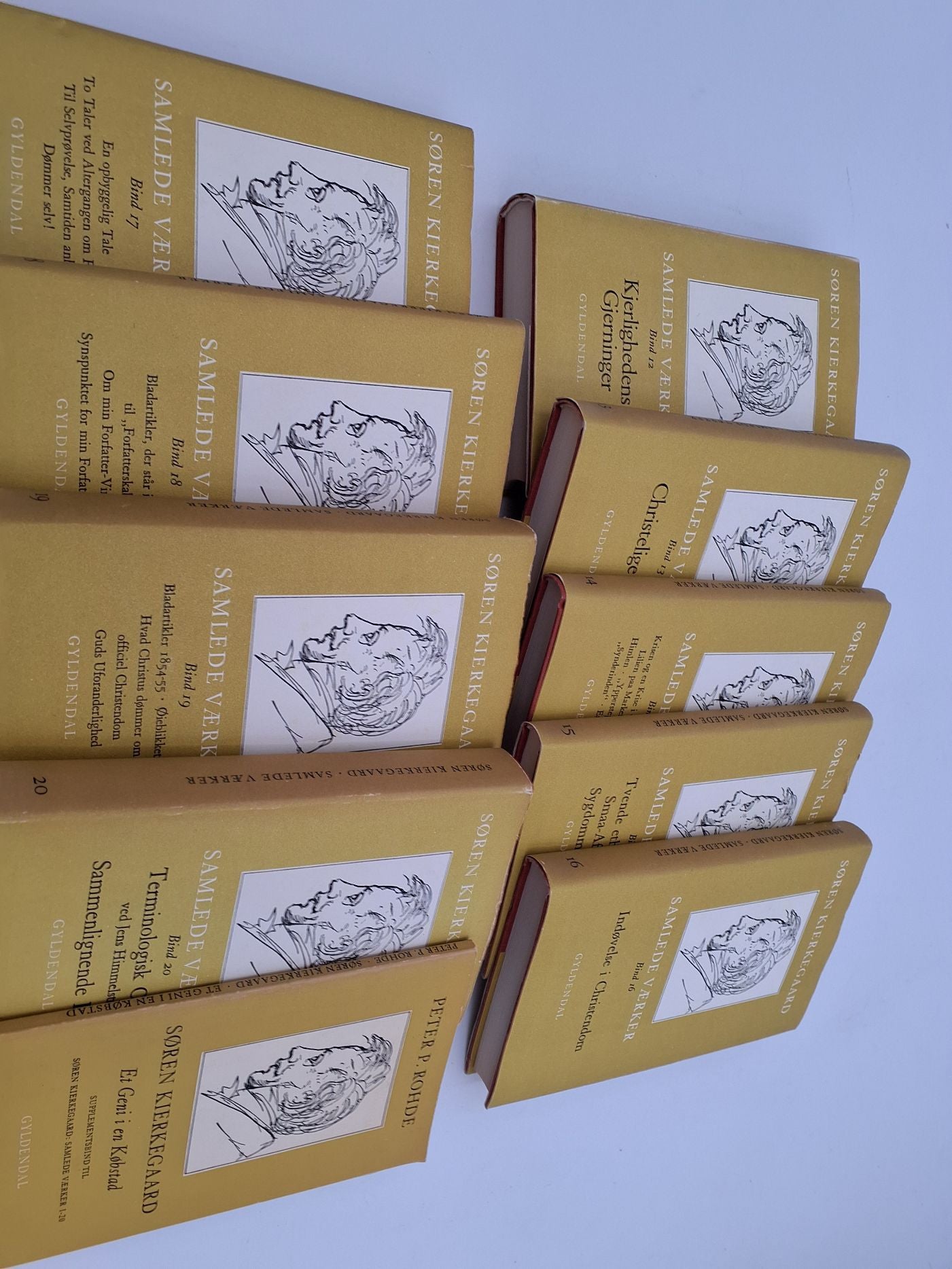 Søren Kierkegaard: Samlede værker 1-20, + supplementsbind