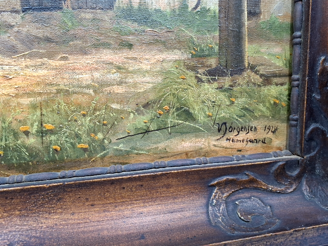 Flot maleri af Holmegaard 1924