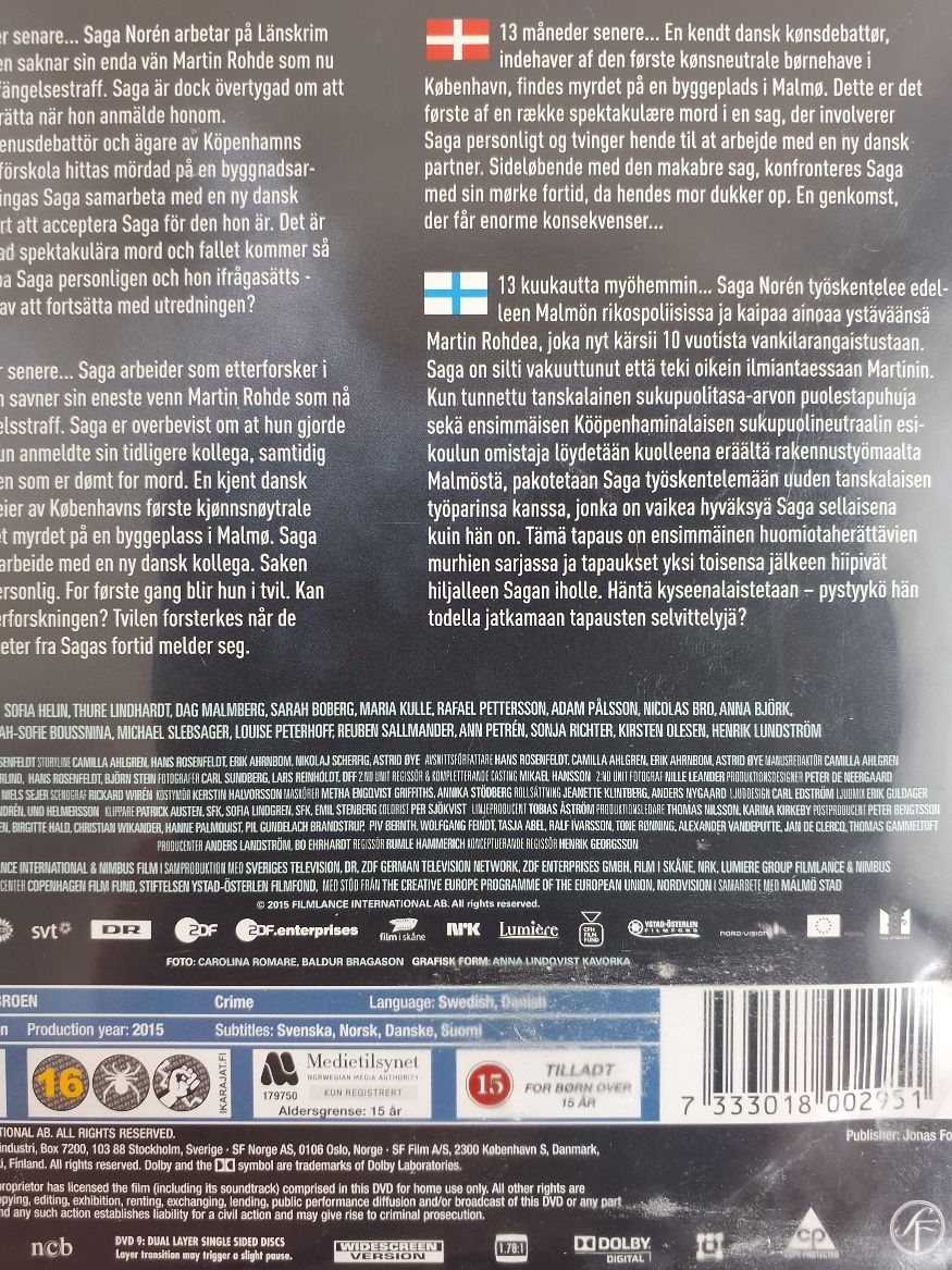 Dvd Broen sæson 3