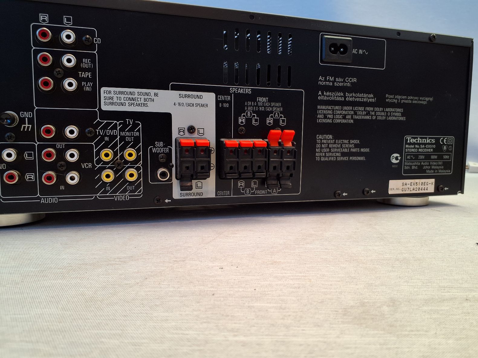 Technics AV receiver SA-EX510