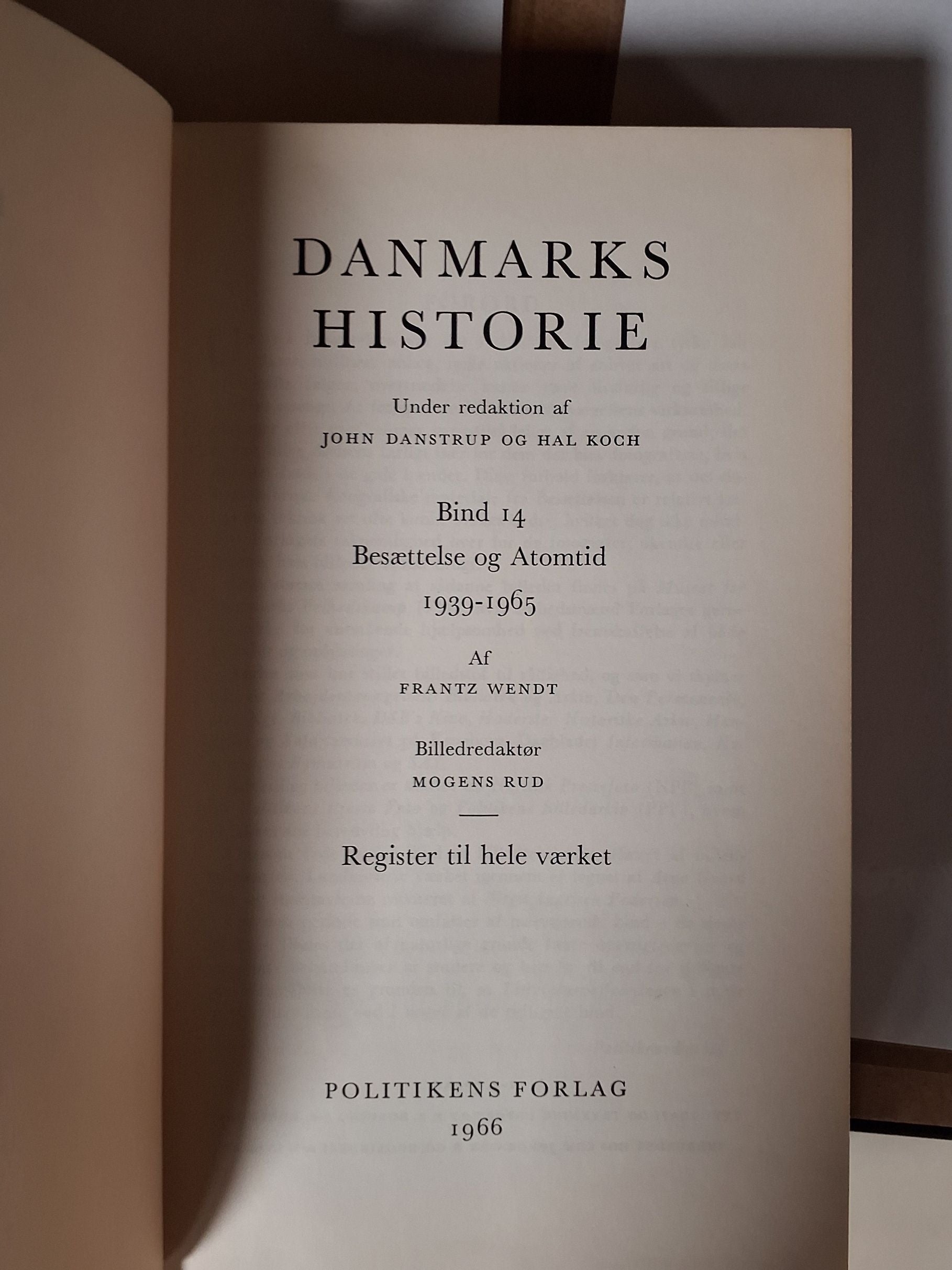 1-14 Danmarks historie 1962