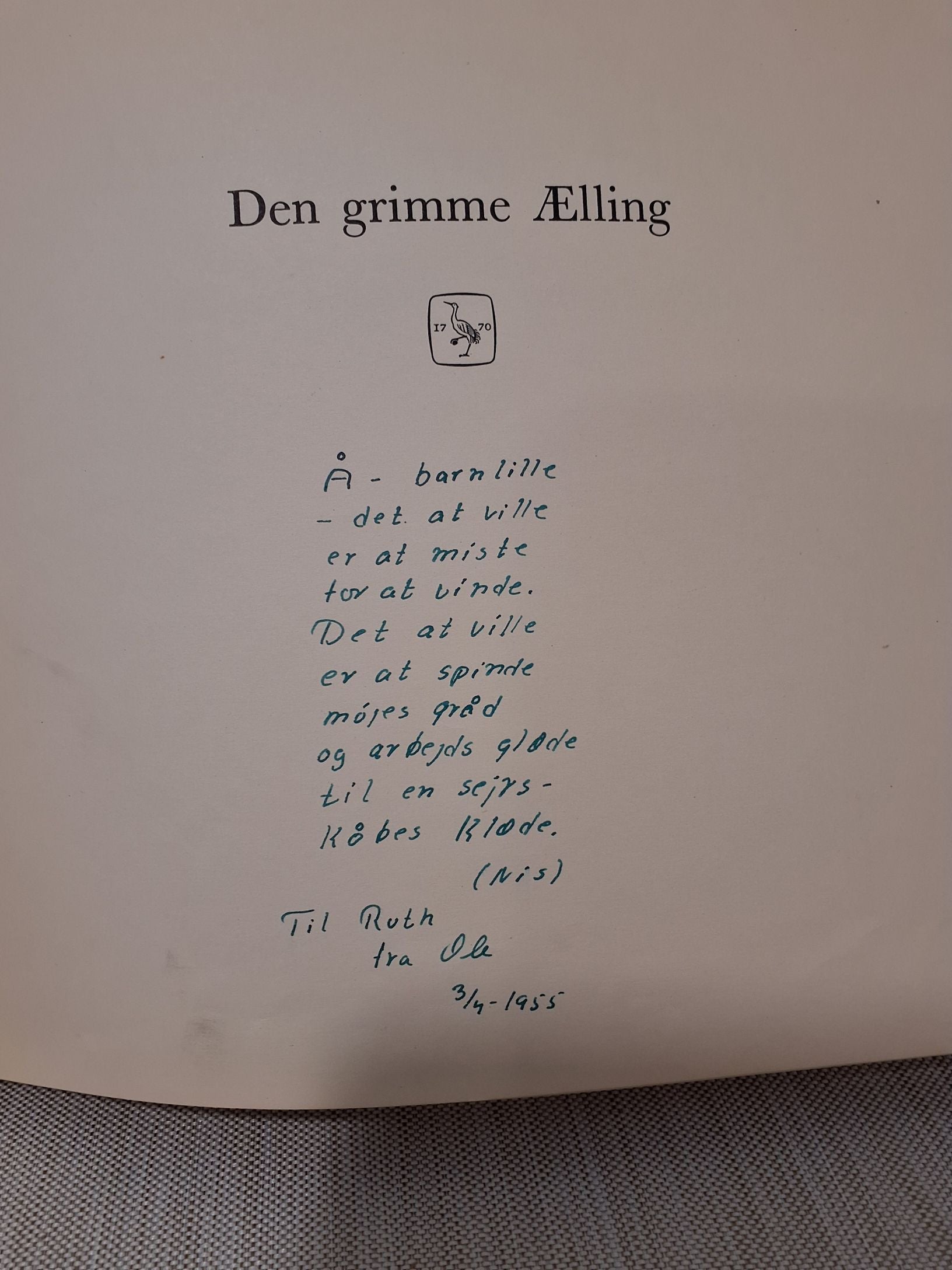 Bog Den Grimme ælling