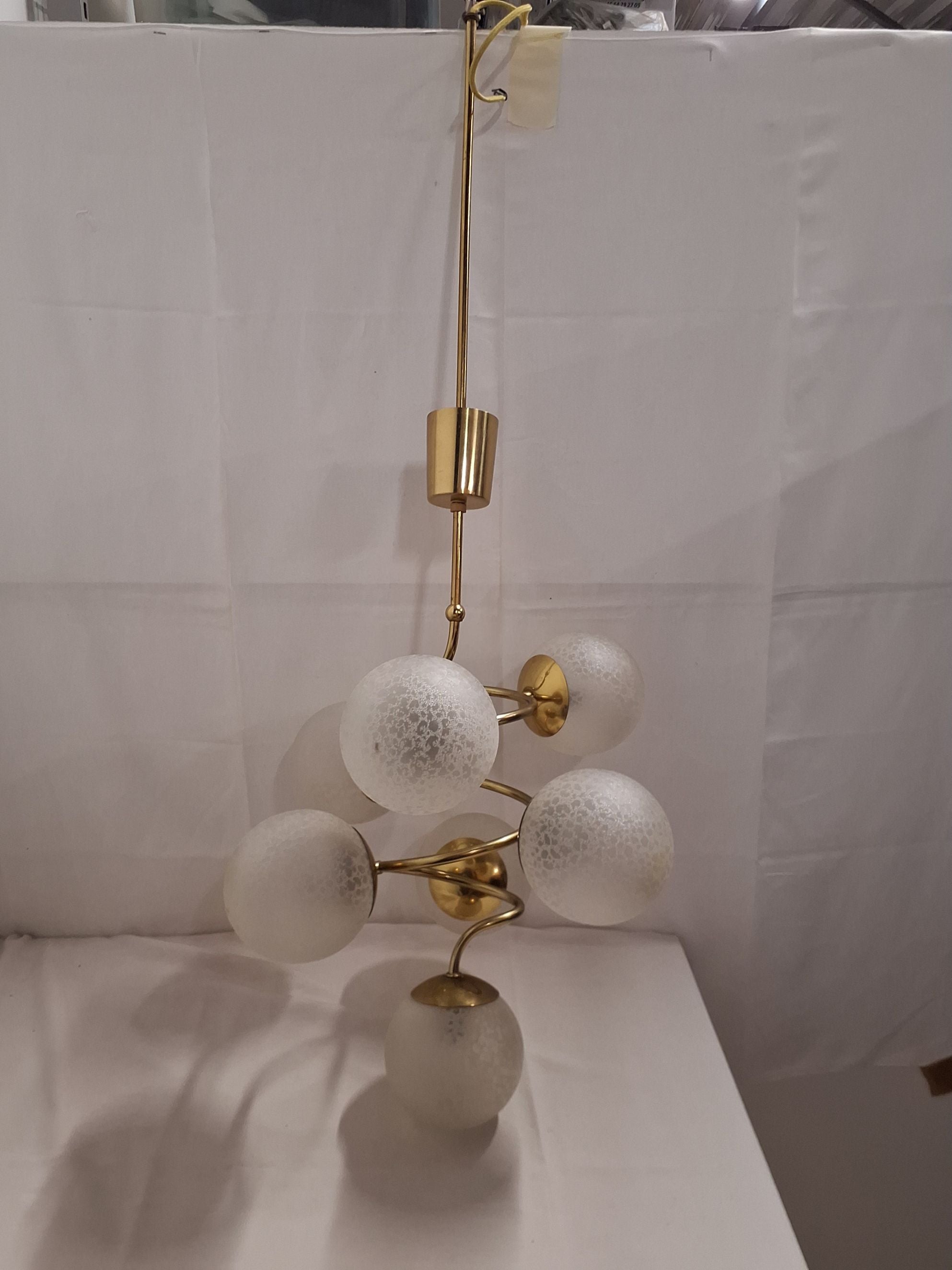 Messing 7 glas lampe