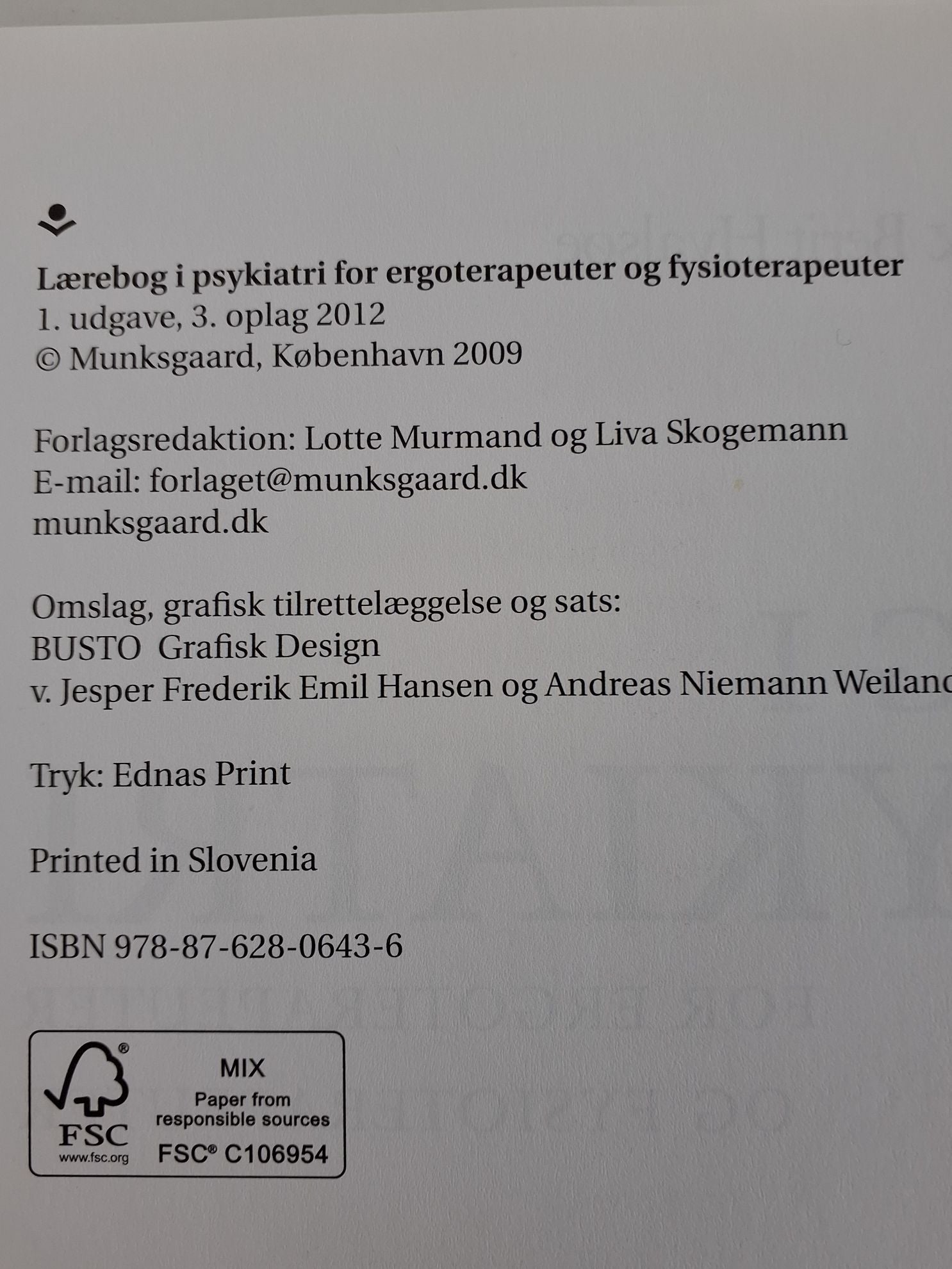 Lærebog i psykiatri