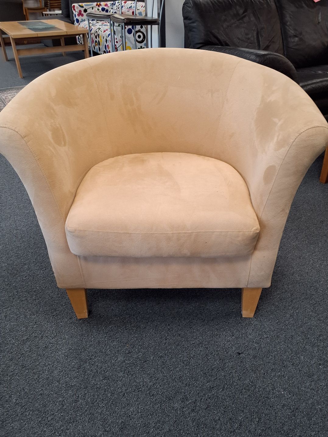 Beige lænestol