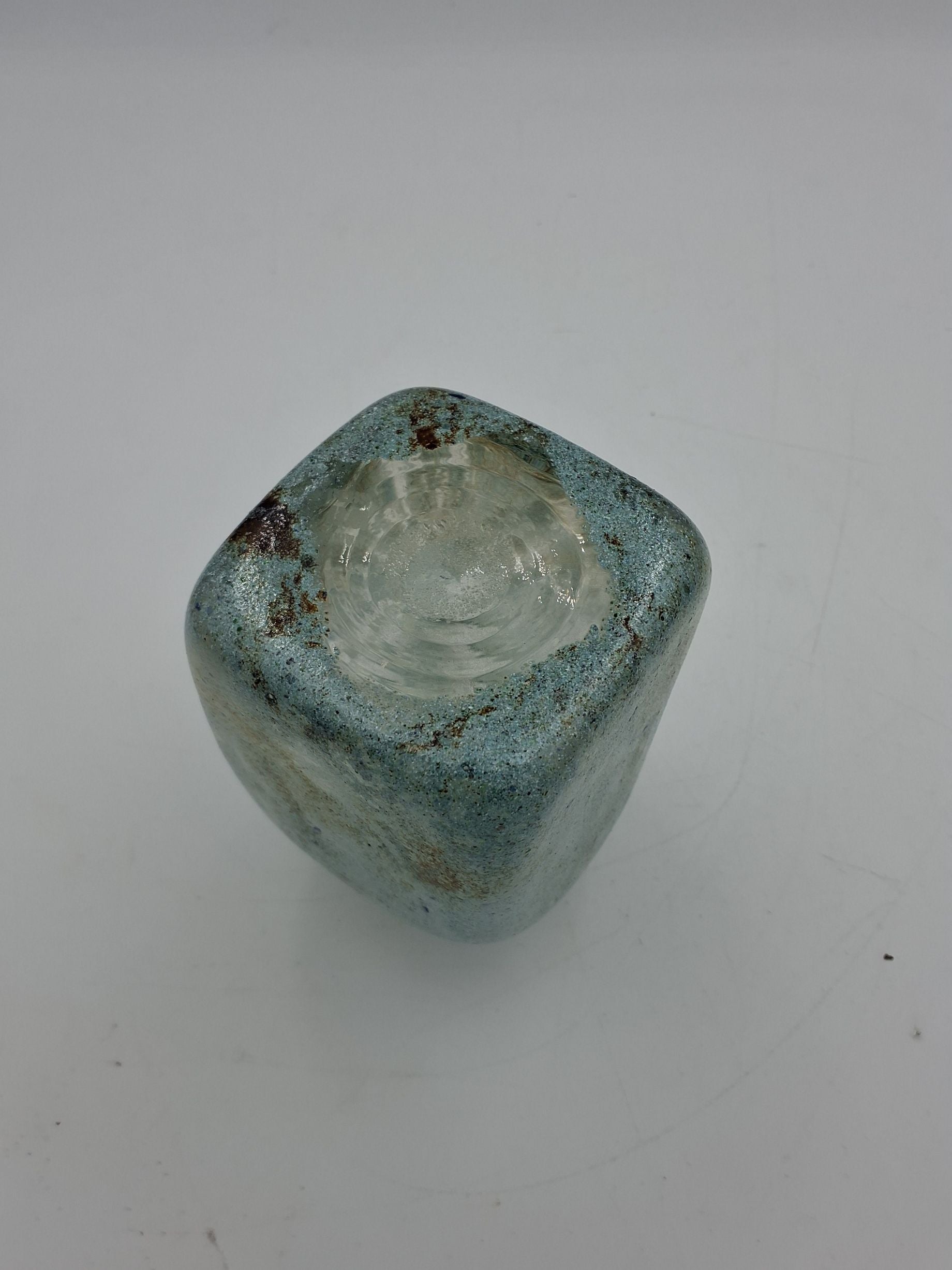 Motzfeldt turkis firkantet vase
