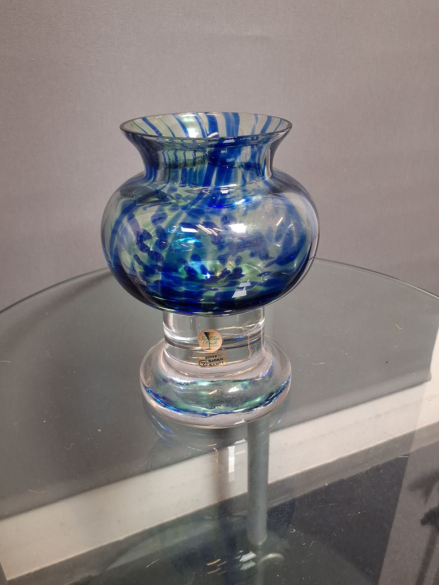 Sea Glasbruk Kosta Vase