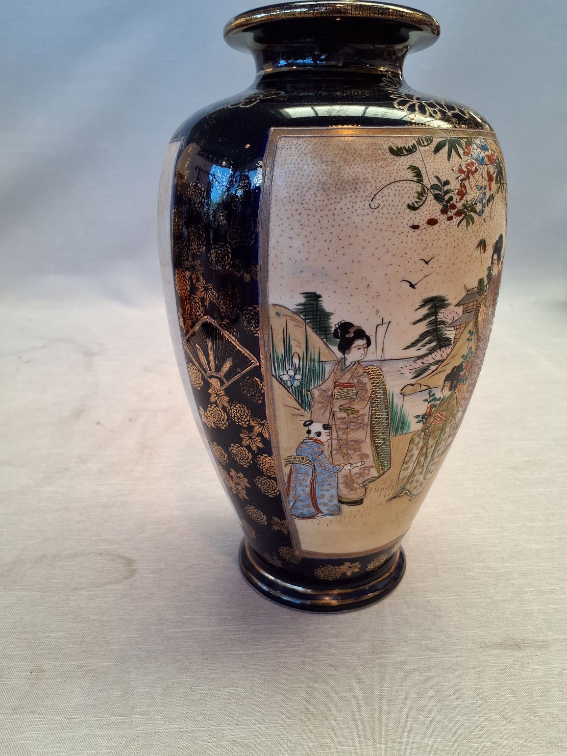 Satsuma Vase -Orginal signatur i bunden