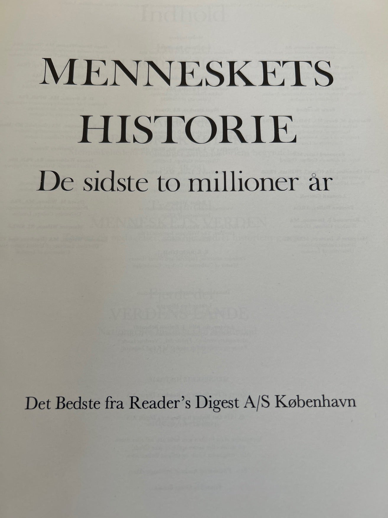 Menneskets historie