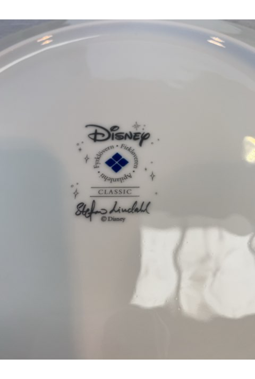 Disney firkløver tallerken *