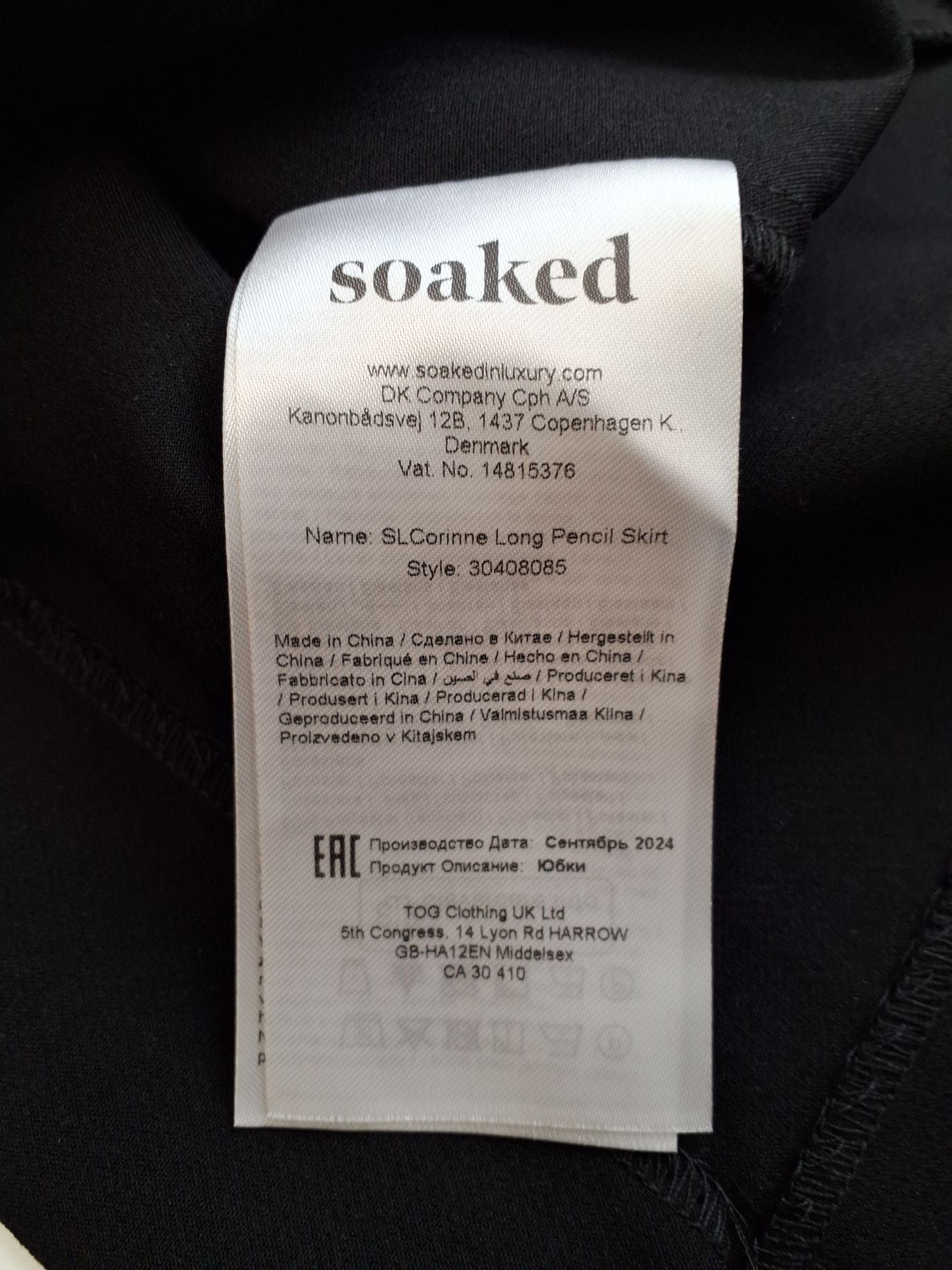 Soaked in Luxury Nederdel