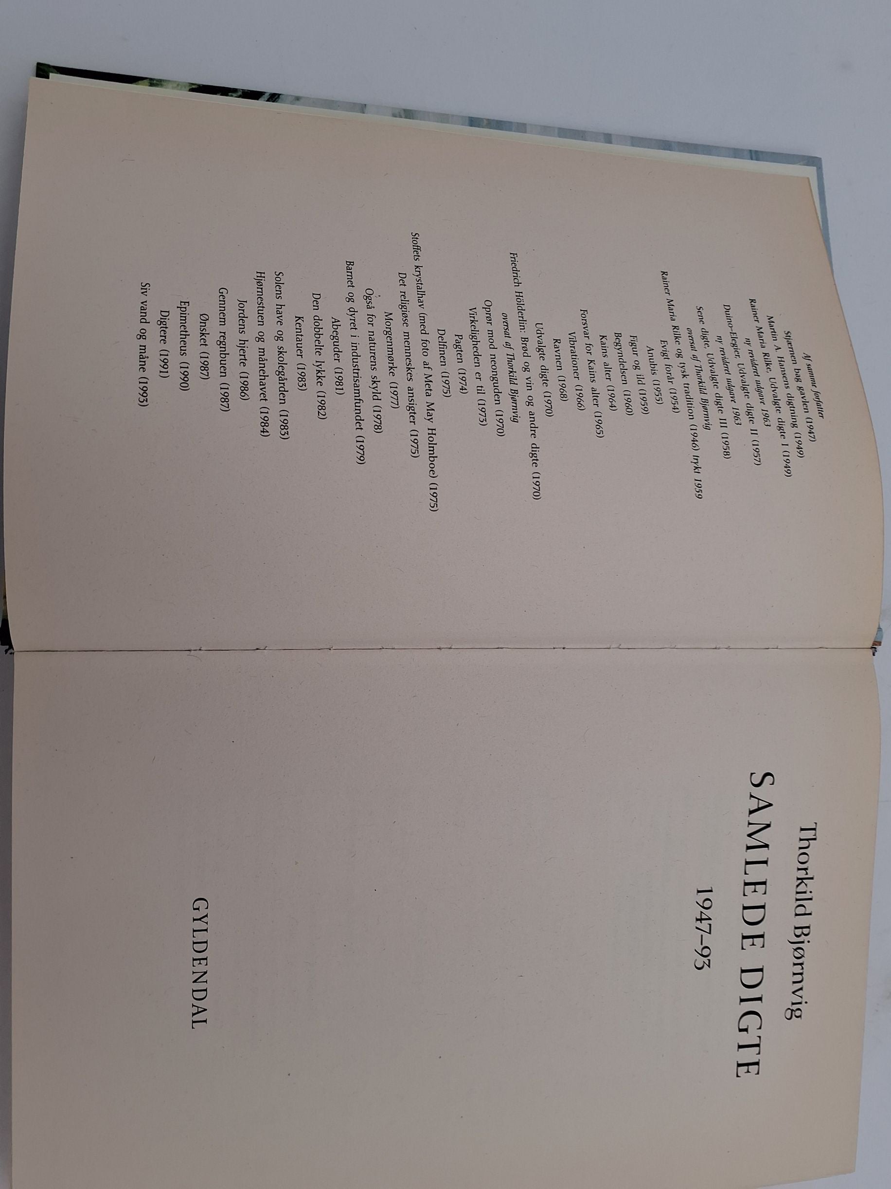 Thorkild Bjørnvig Samlede digte 1947-93