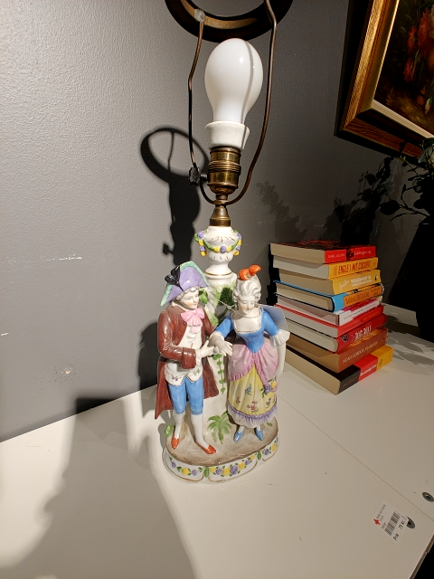 Lampe i rokokostil