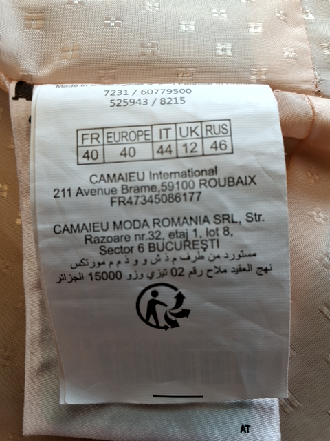 Camaïeu Jakke (R792)