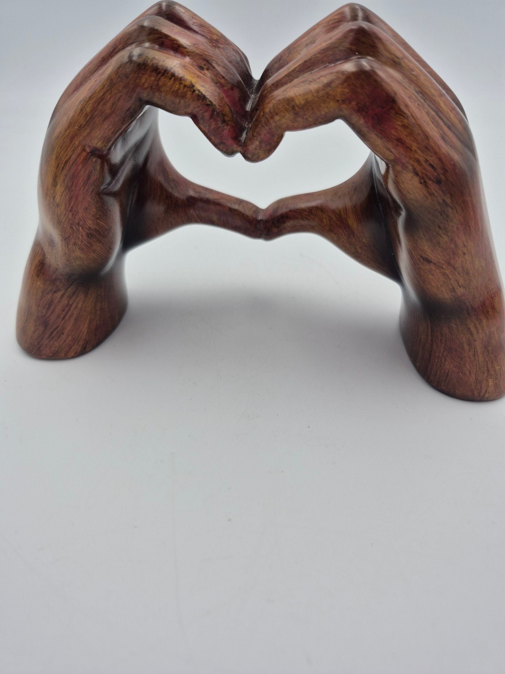 Træ Skulptur Hjertehånd