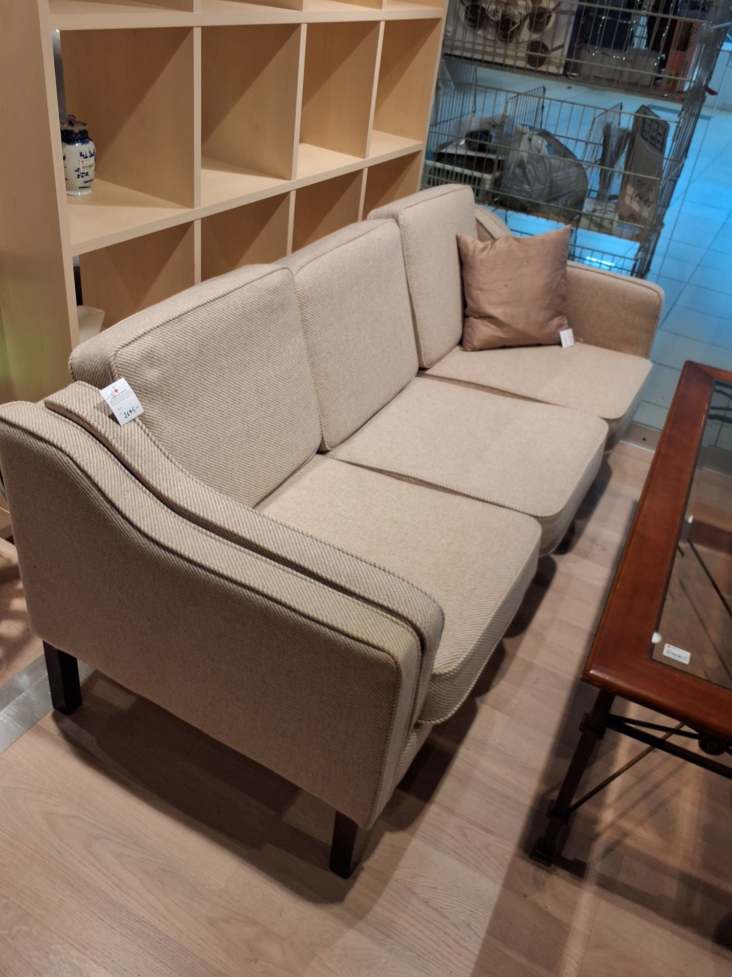 Sofa 3 prs i kraftigt textil