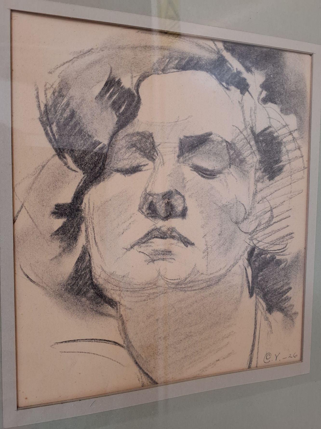 Kultegning af kvinde fra 1926