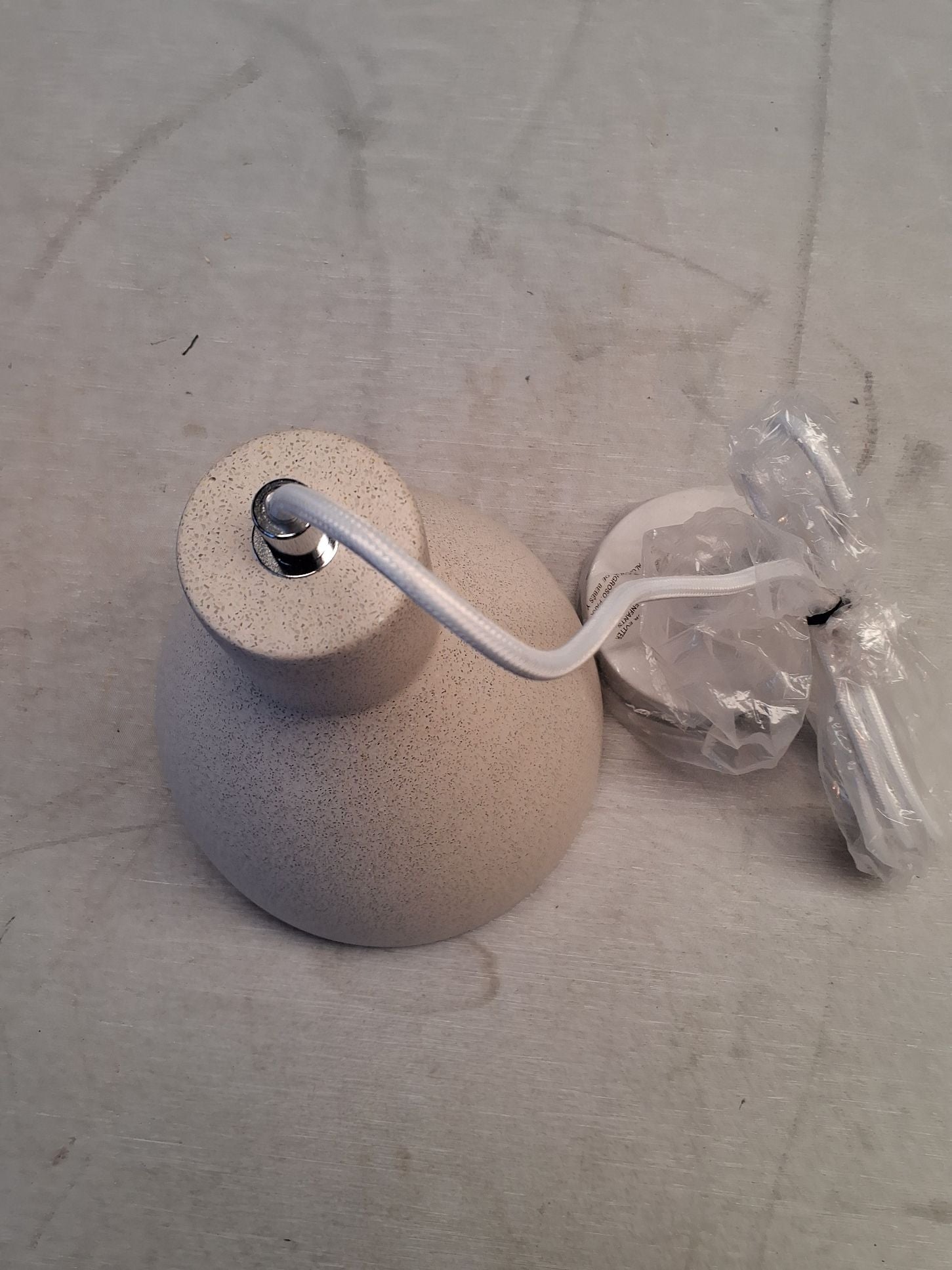 Beton lign Lampe Grå