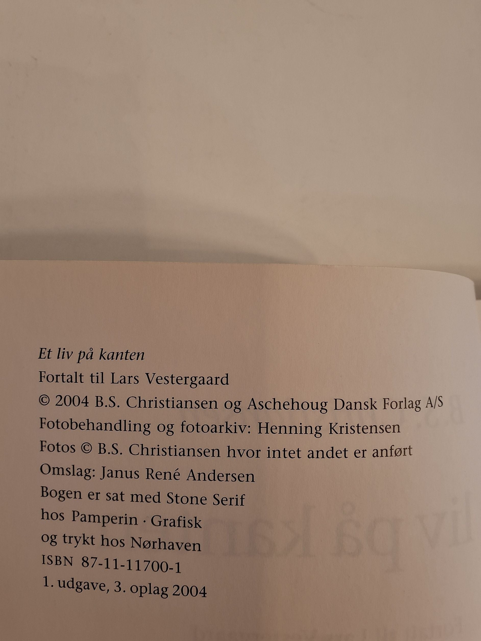 B. S. Christiansen Et liv på kanten
