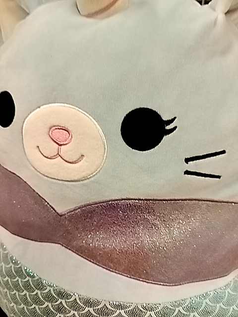 Stor Squishmallow havfrue