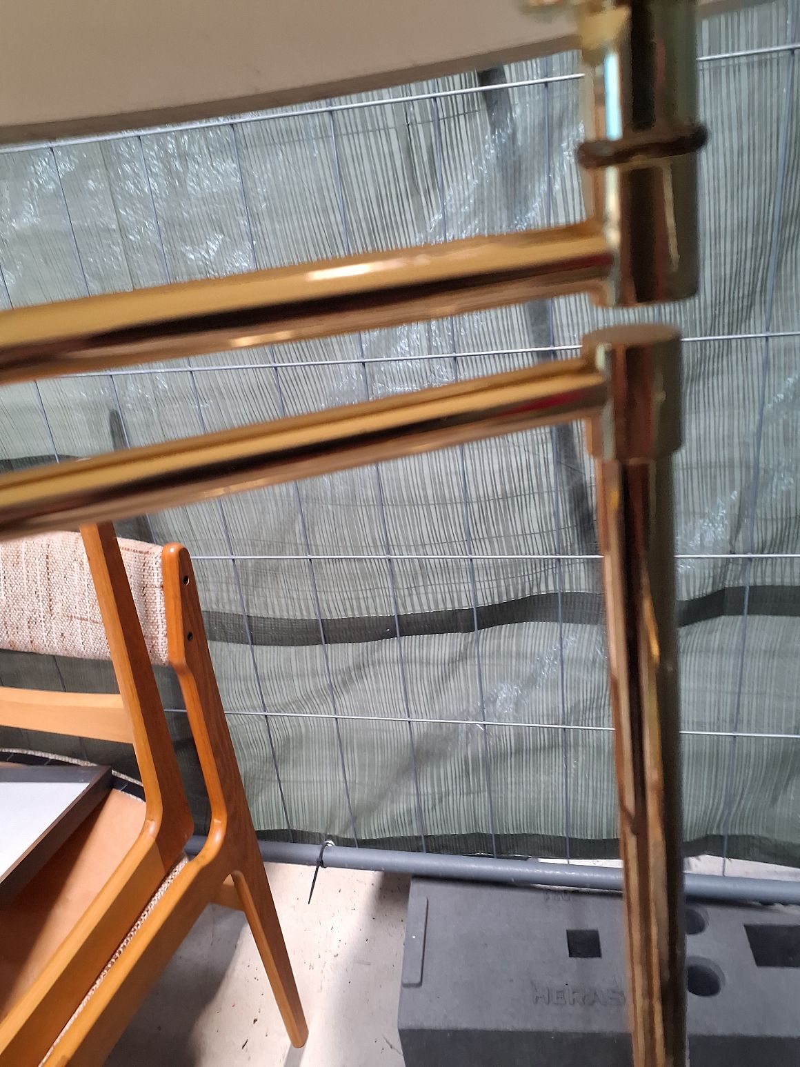 Messing standerlampe