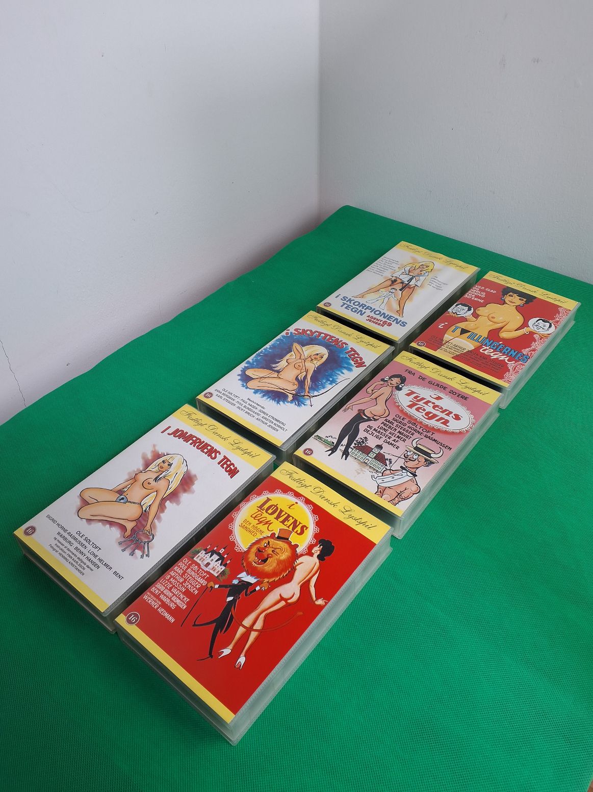 6 stk VHS sengekantsfilm