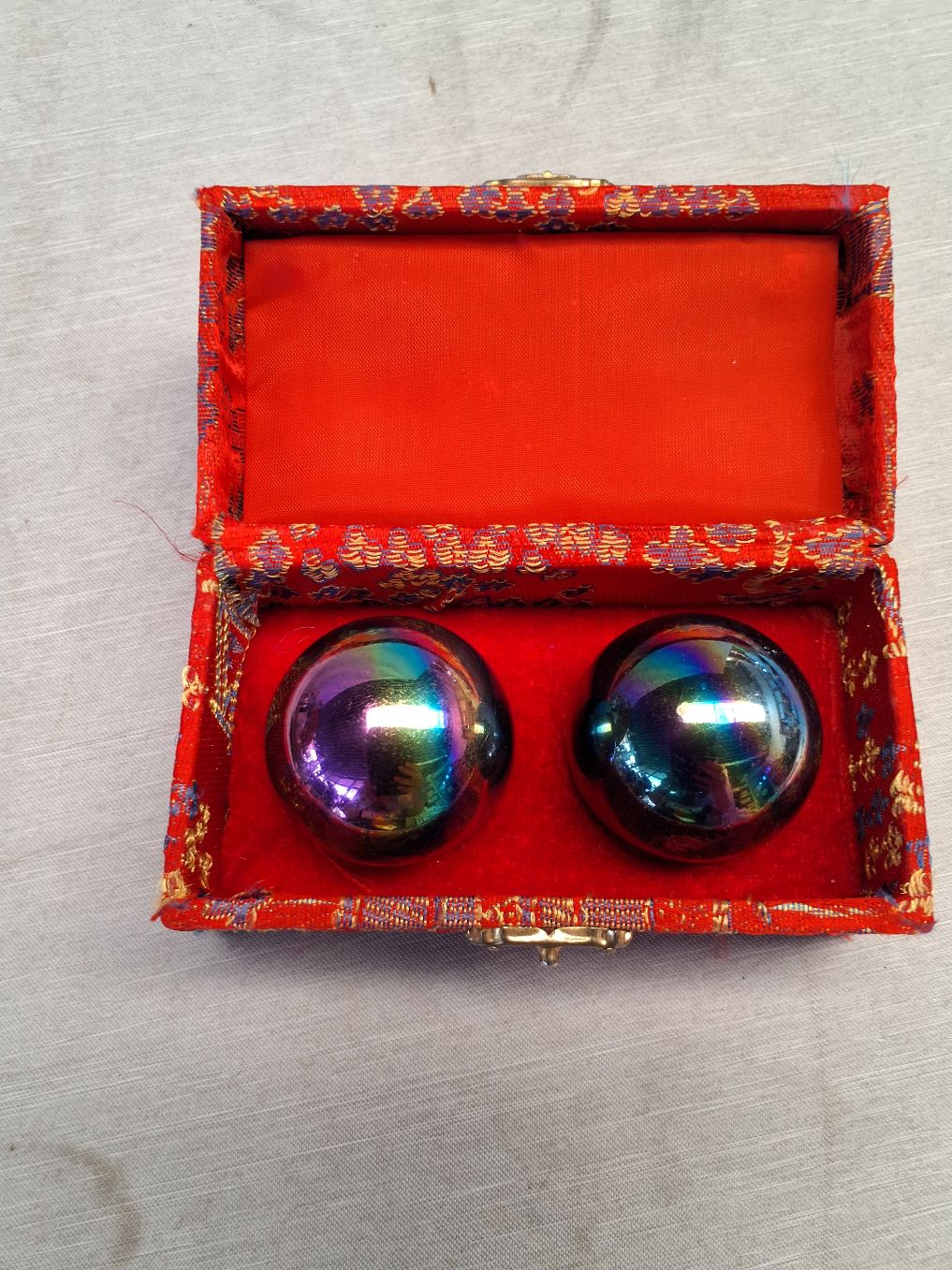 Kiniske Baoding kugler Rainbow
