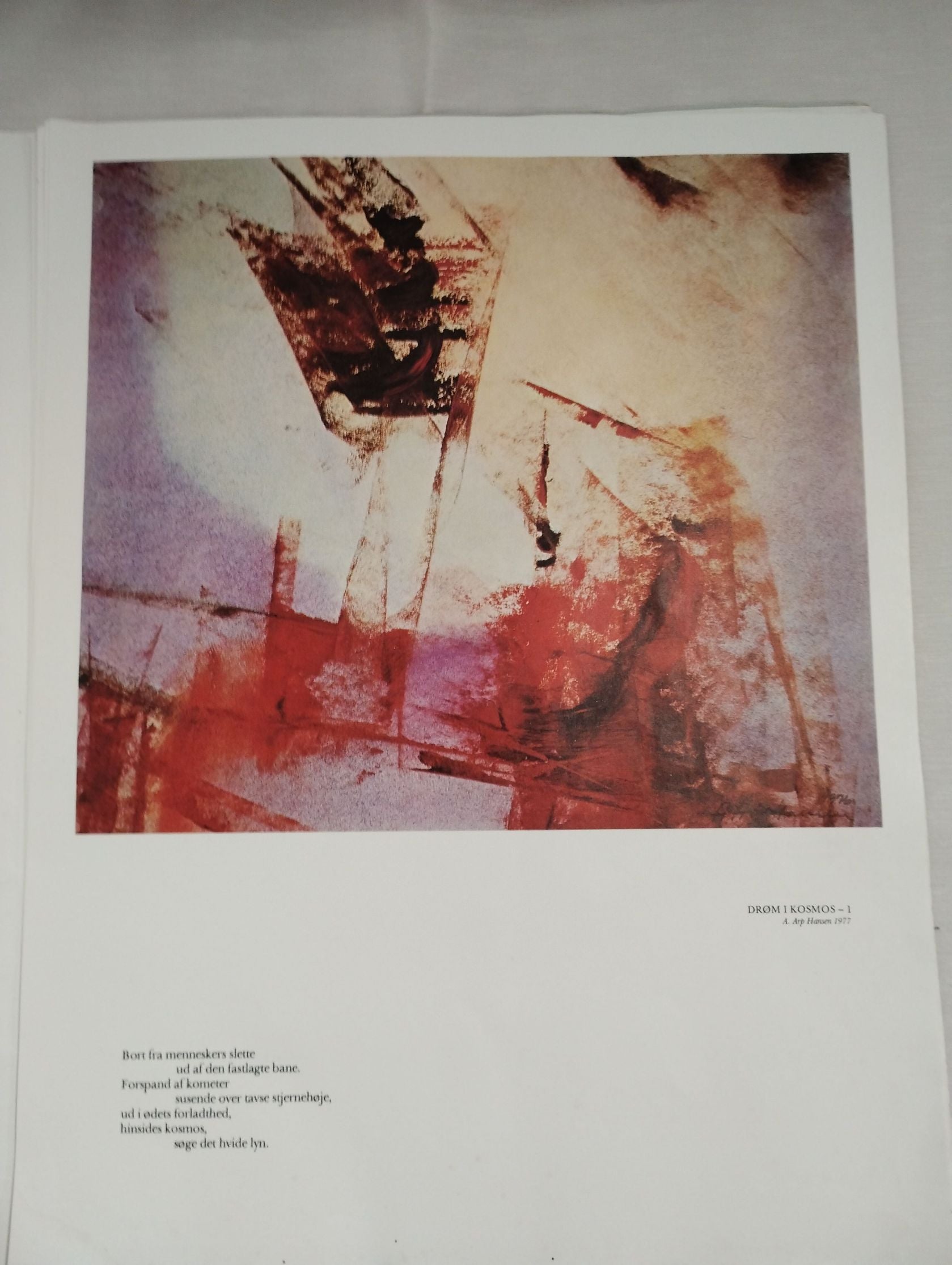 Kunstmappe med 6 stk. tryk af A. Arp Hansen