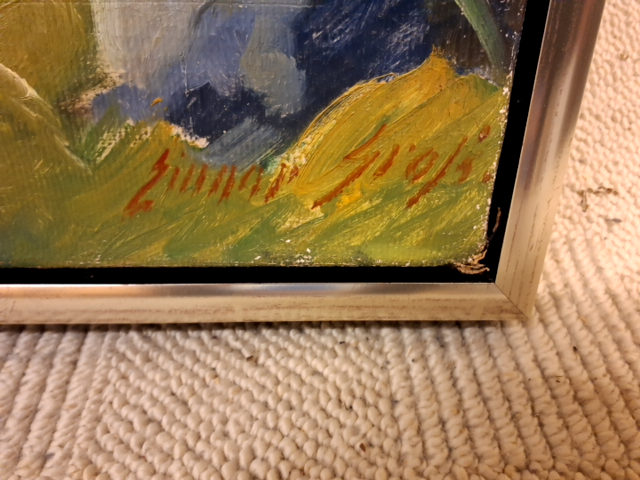 Einar Gros 1895 - 1962 Vang Bornholm Maleri