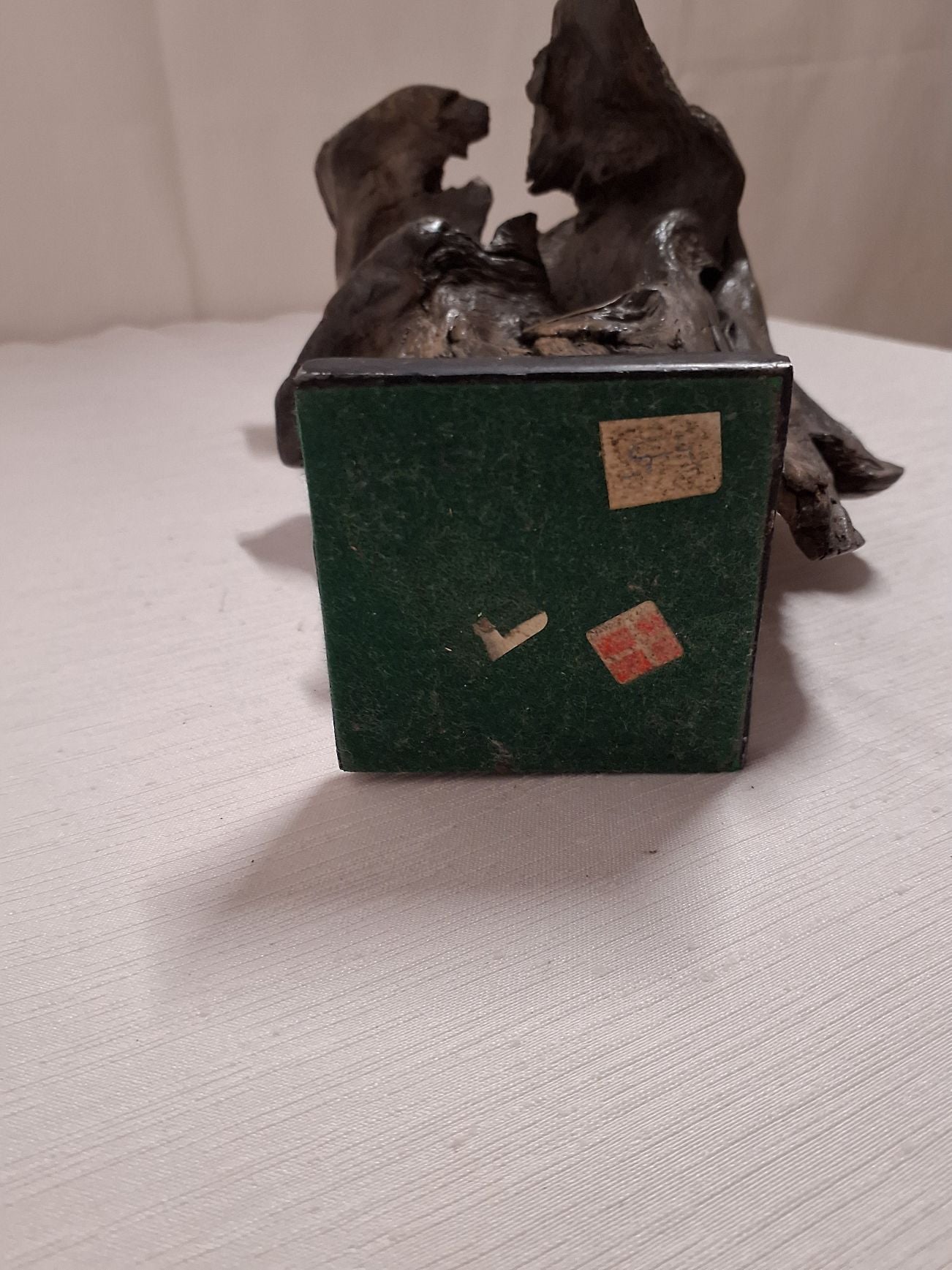 Træskulptur i moseeg