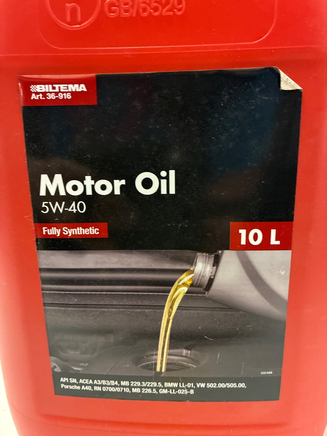 Motor Olie 5W-40 10 liter