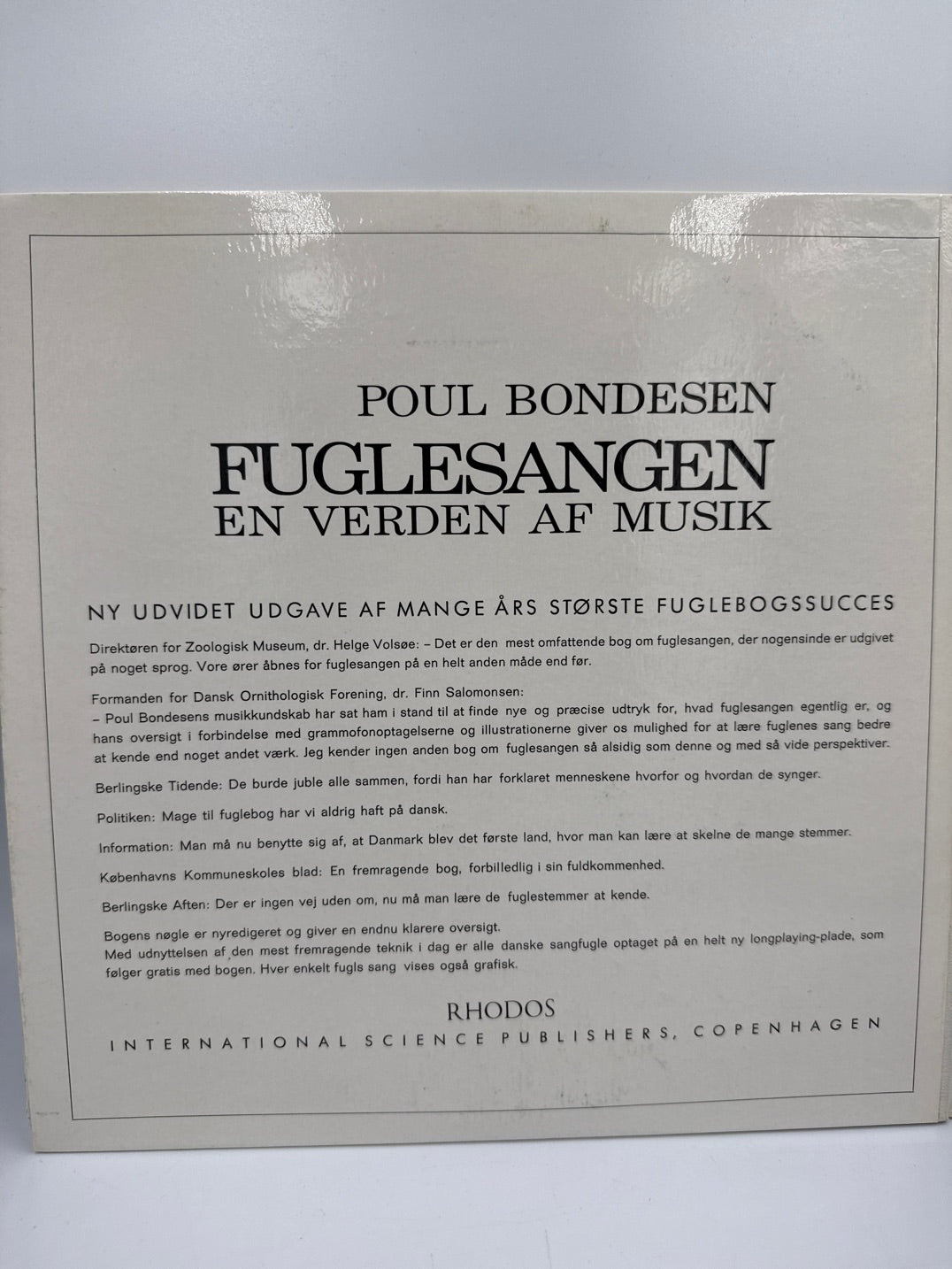 LP - Fuglesangen - Poul Bondesen