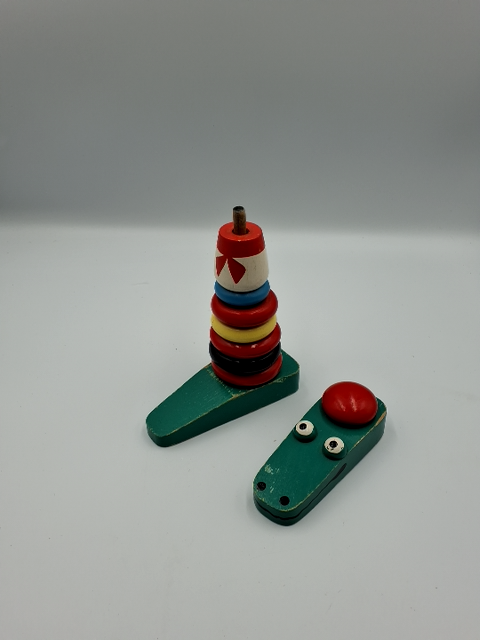 Retro Legetøj Stabel Krokodille