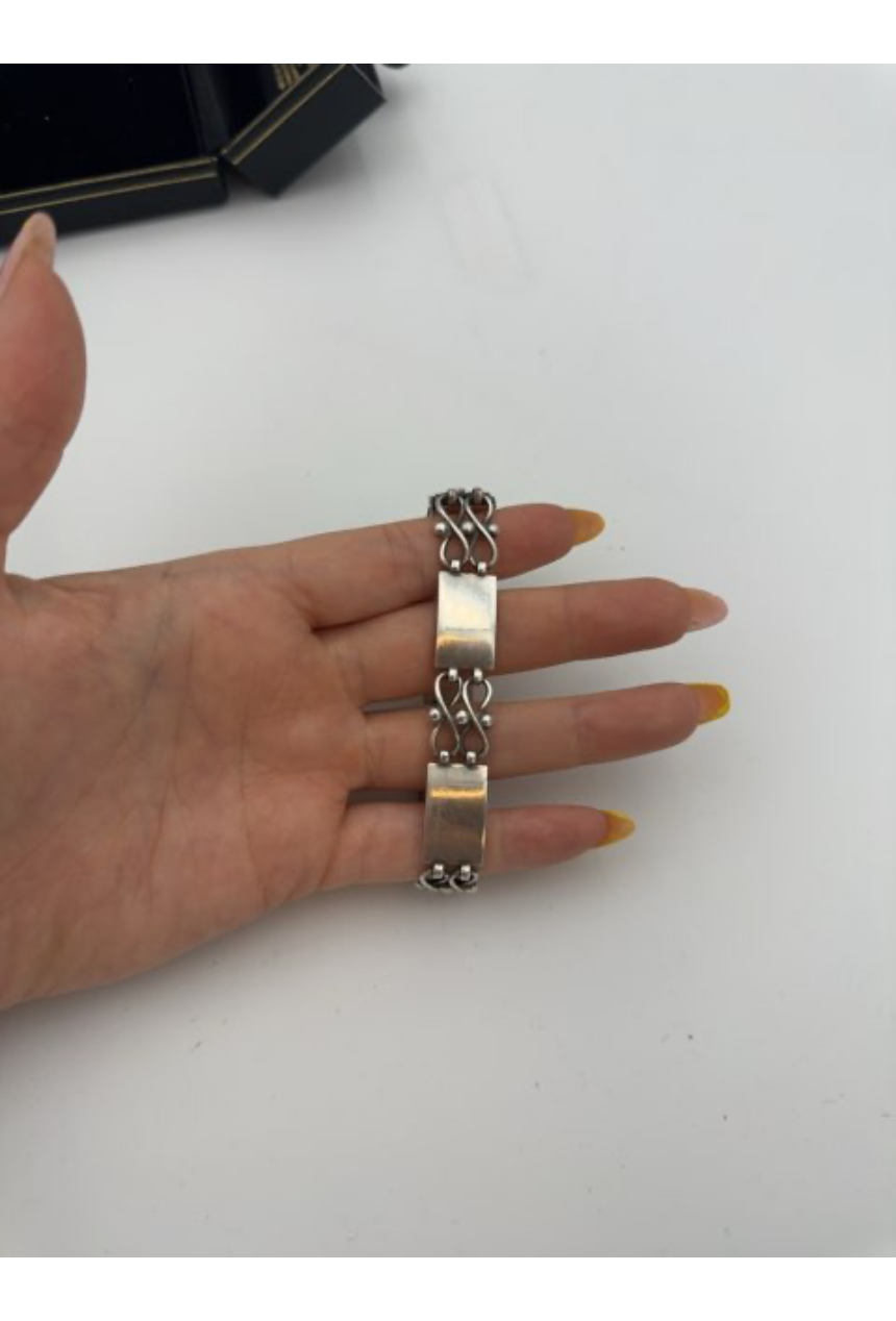 Art Deco sølv armbånd