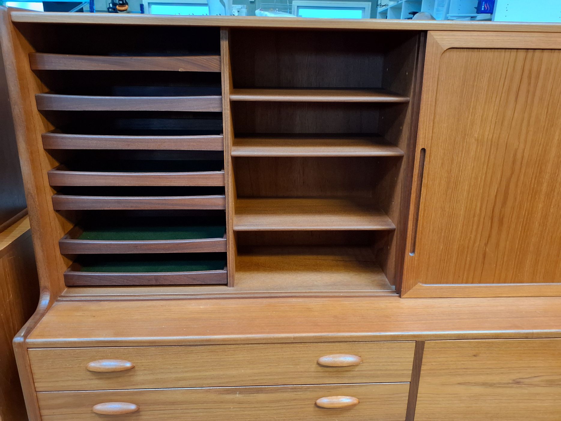Unik vintage IKEA teak highboard / skænk