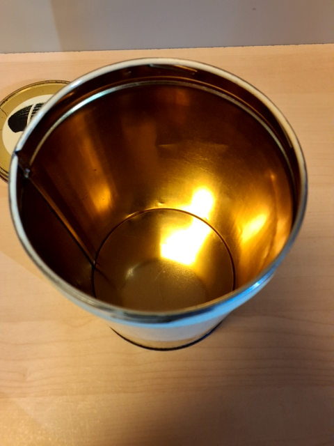 Cirkel  kaffedåse fra Brugsen