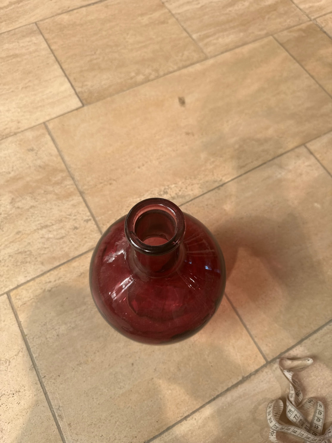 Glasflaske lilla