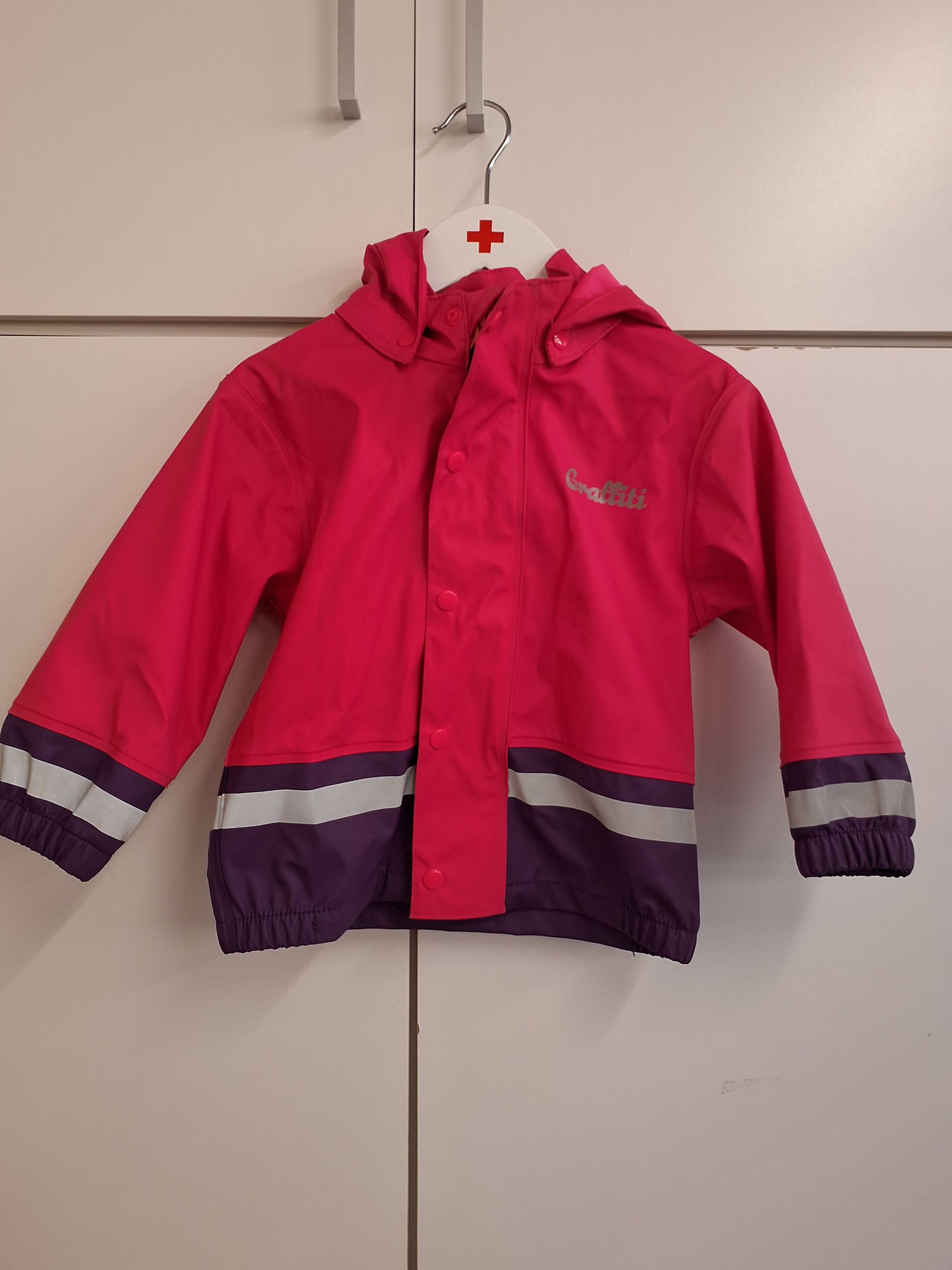 Pink regnsæt str 2/92-98
