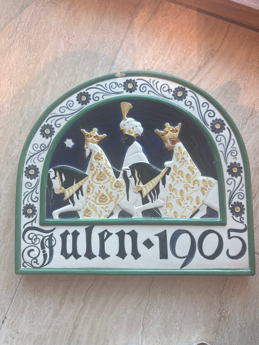 Vægplatte julen 1905