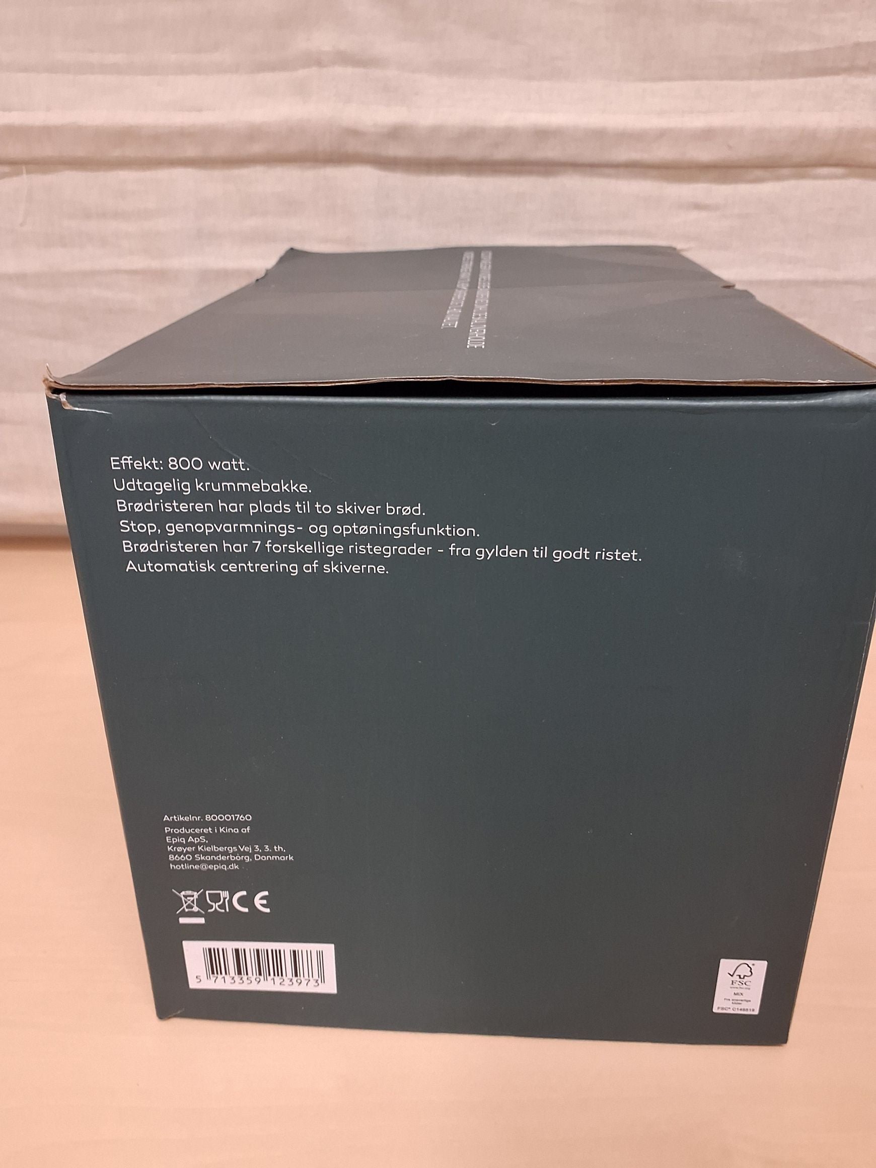Brødrister 800 watt