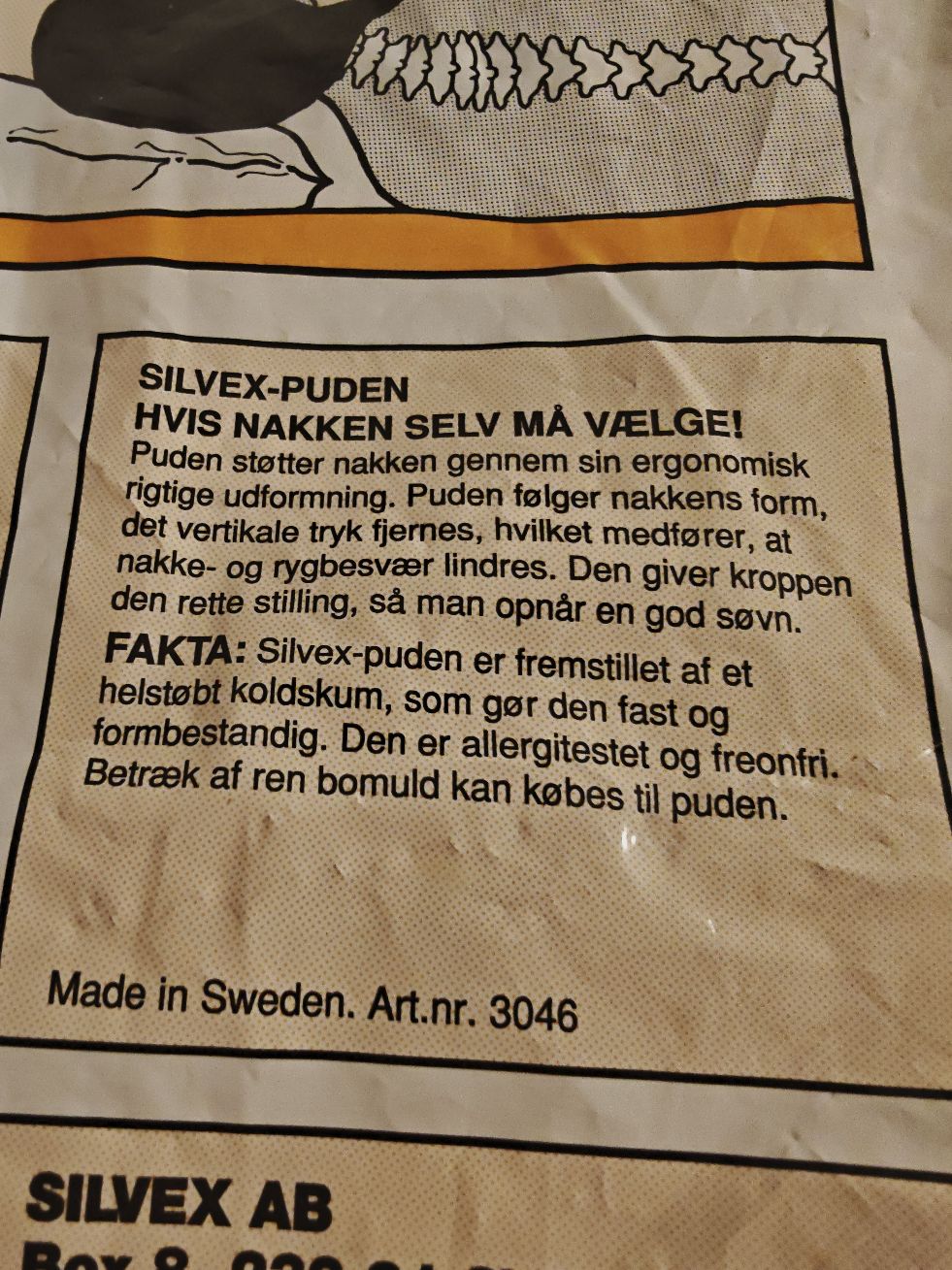 Silvex ergonomisk pude