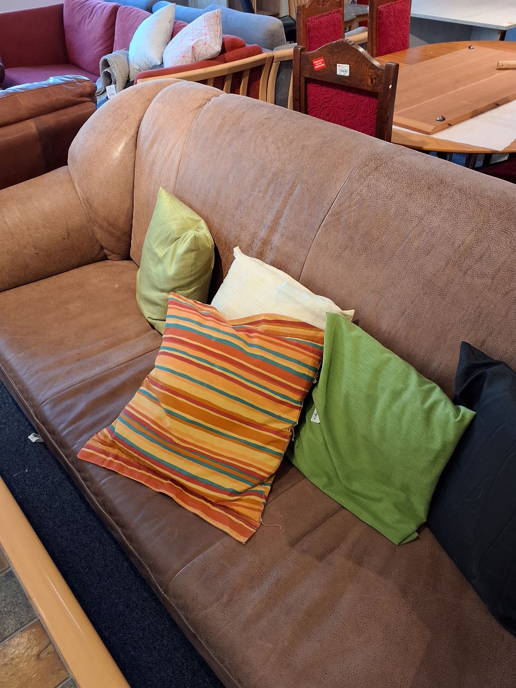 Brun sofa