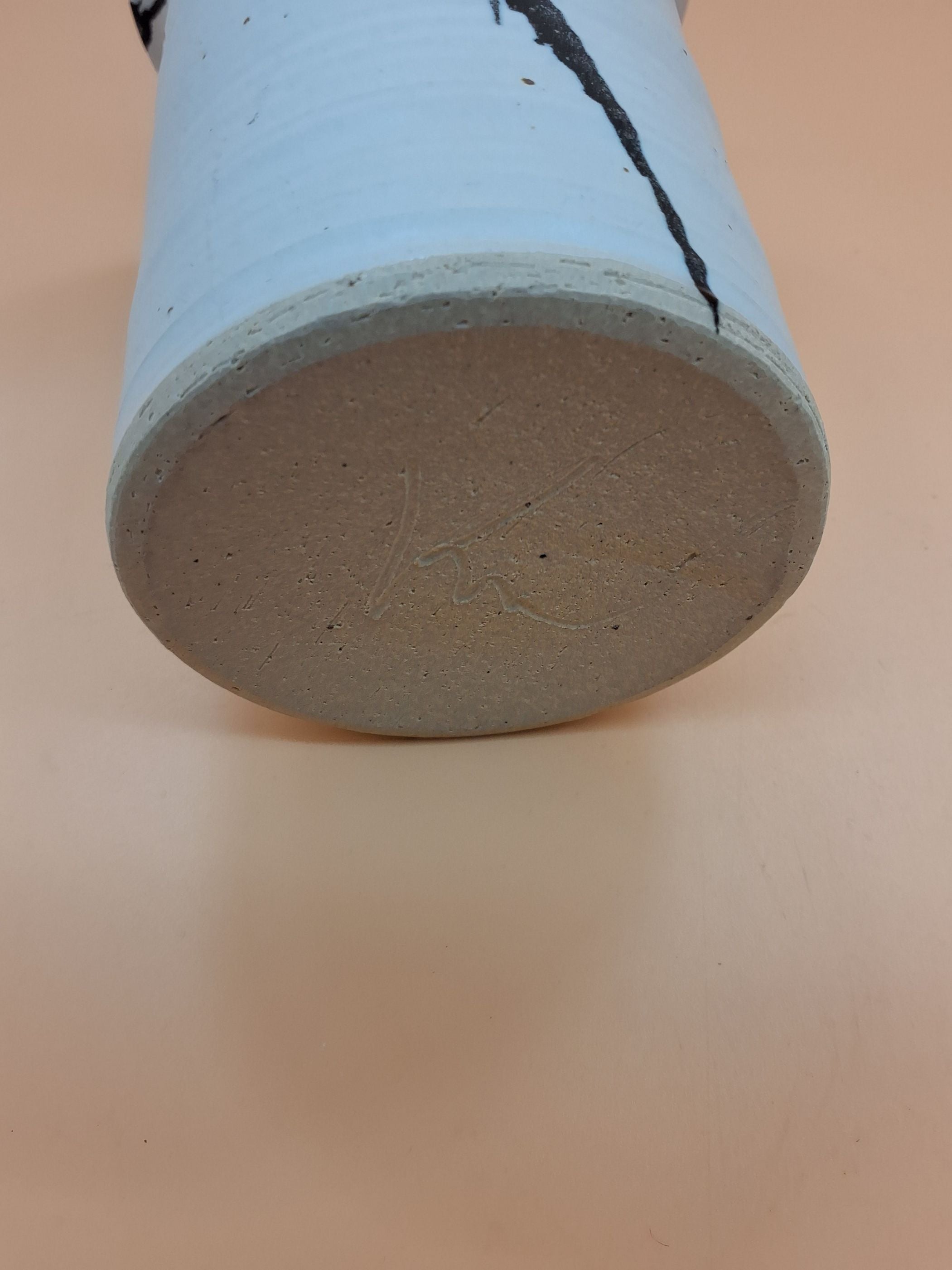 Hvid keramikvase